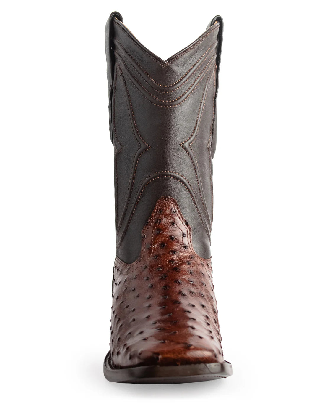 King Exotic Men’s Caiman Ostrich Wide Square Toe Kango Boots 820360