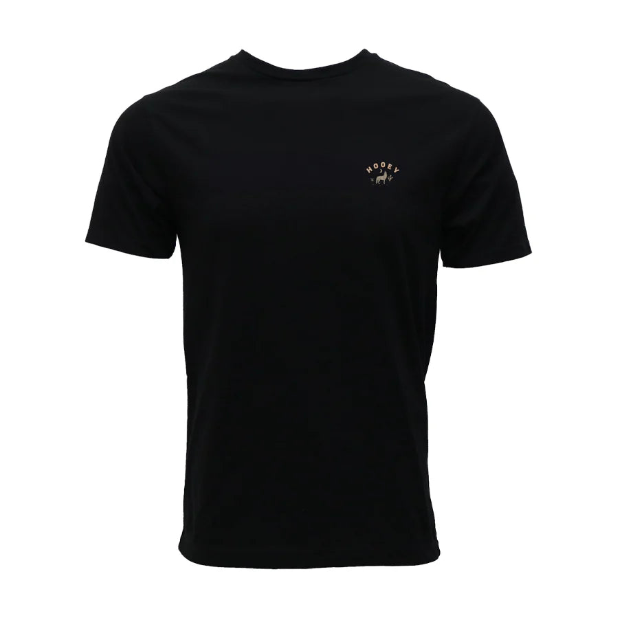 Hooey Men's Coyote Graphic Black Short Sleeve T-Shirt HT1888BK