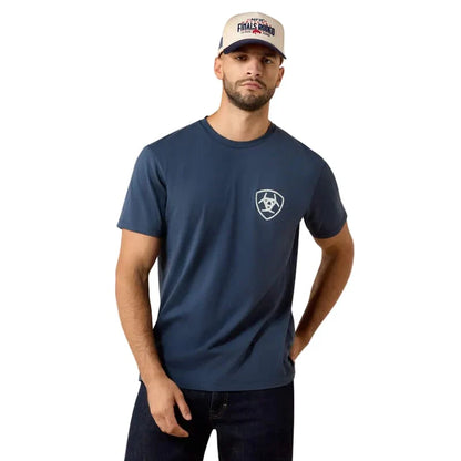 Ariat Men's Blue Dusk Longhorn Patriot Bravery T-Shirt 10080248