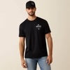 Ariat Mens Lockup Flag Painted T-Shirt Black 10080247