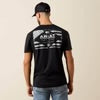 Ariat Mens Lockup Flag Painted T-Shirt Black 10080247