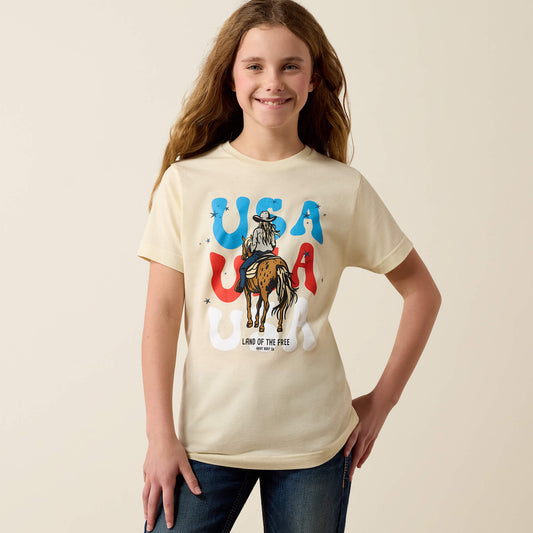Ariat Girls  USA Cowgirl T-Shirt 10080939