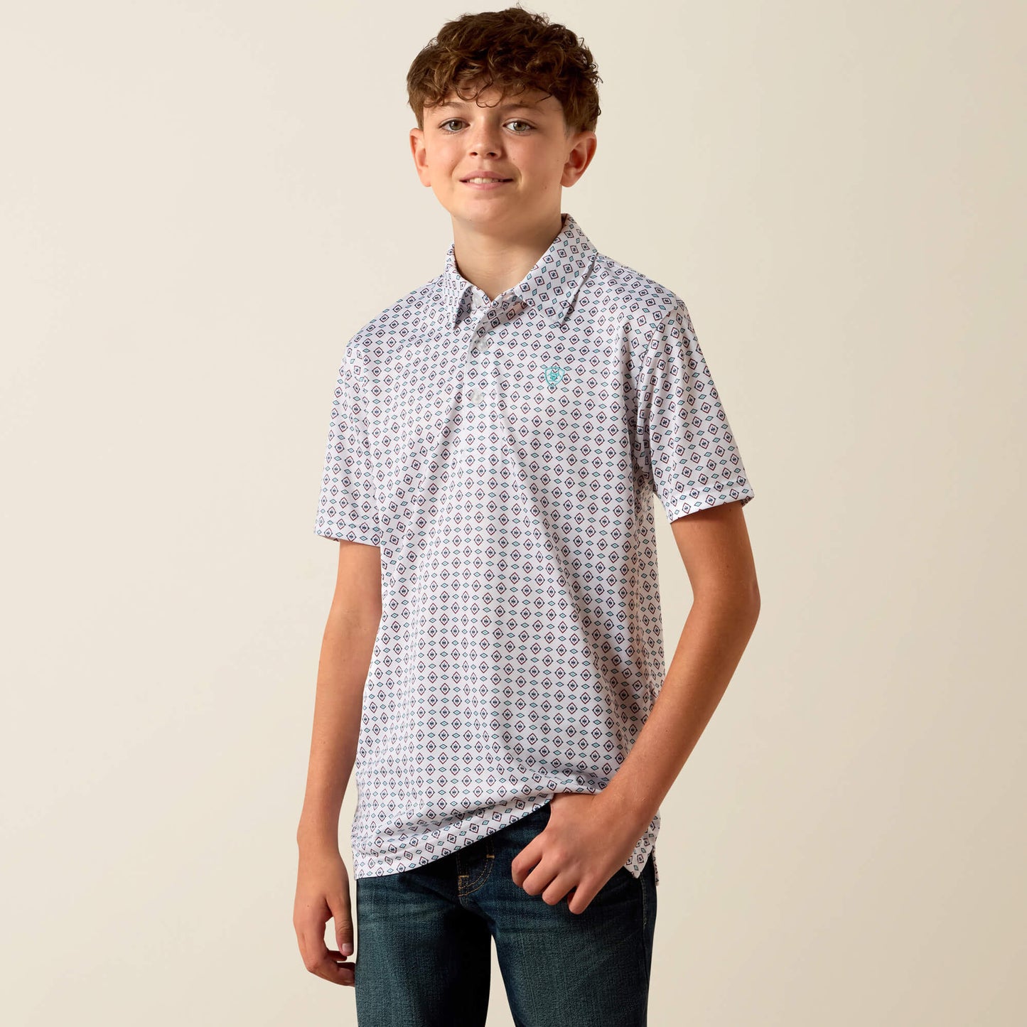Ariat Boys All Over Print Polo 10073489