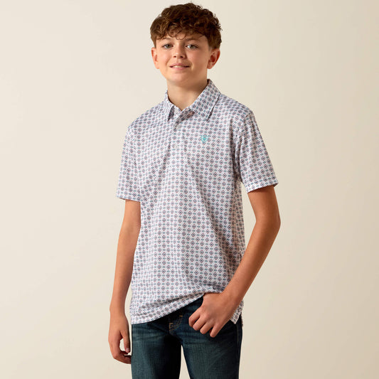 Ariat Boys All Over Print Polo 10073489