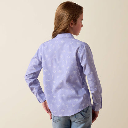 Ariat Girls Western Motifs Ls Shirt 10073448