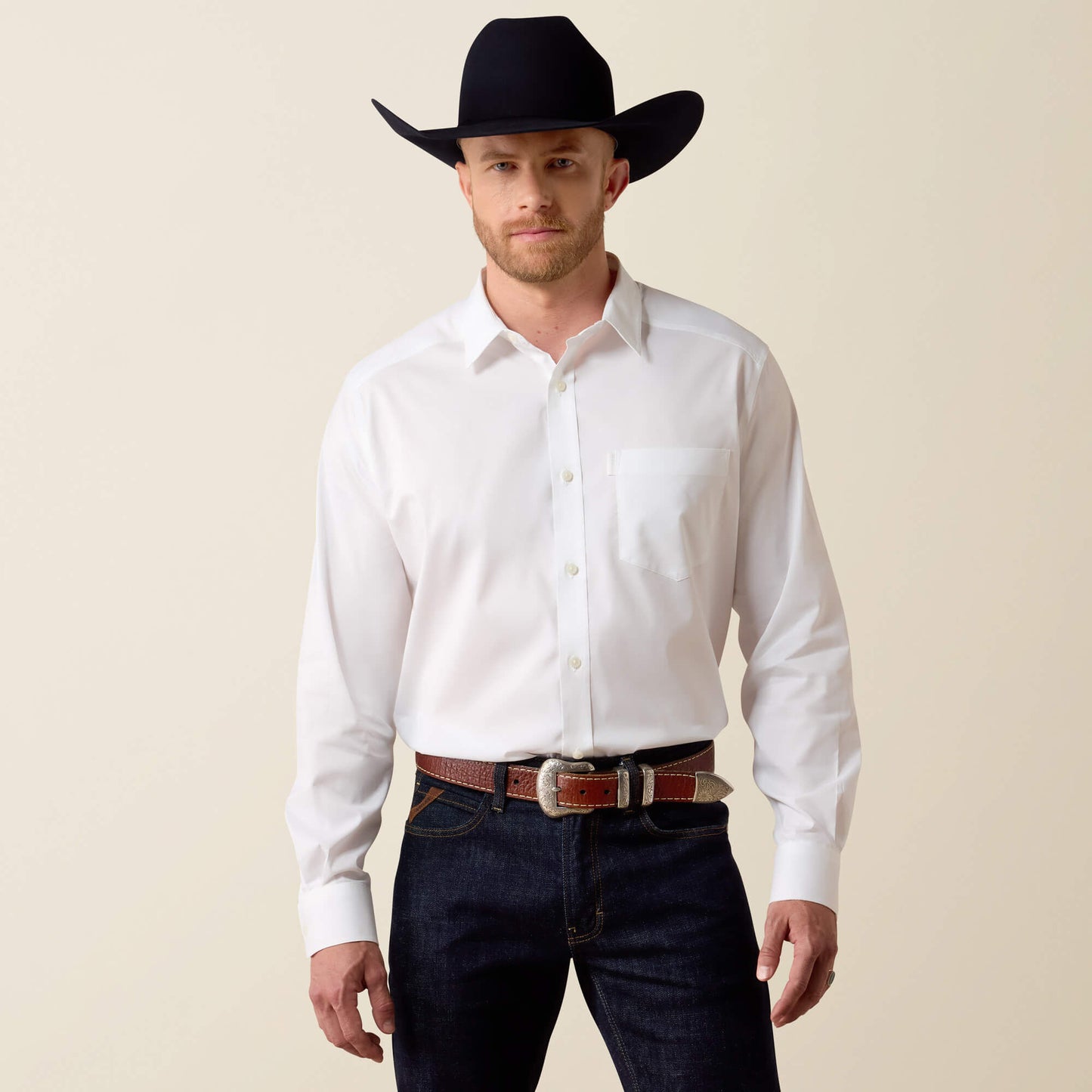 Ariat Men’s White Everything Classic Fit Ls Shirt 10072739