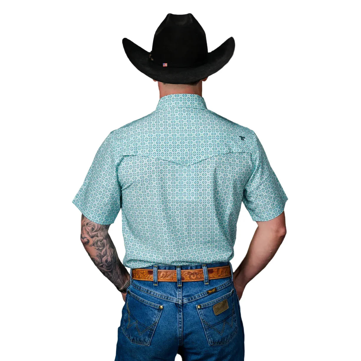 Ferrell Men’s Short Sleeve The Pierce Pearl Snap Shirt FPS1026112