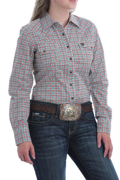 Cinch Ladies Print Rodeo Snap Button Shirt