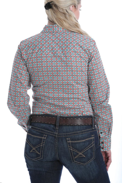 Cinch Ladies Print Rodeo Snap Button Shirt