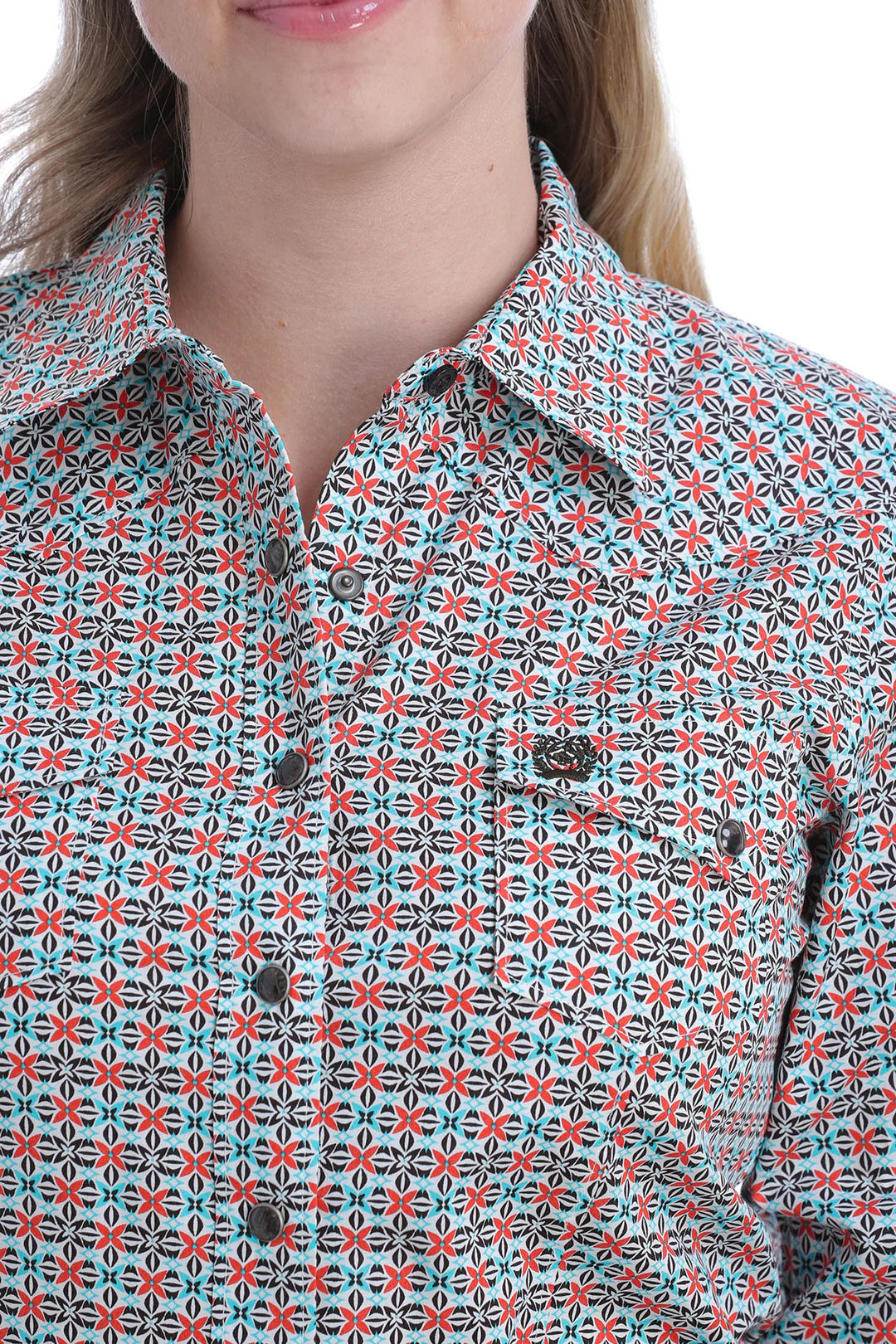 Cinch Ladies Print Rodeo Snap Button Shirt