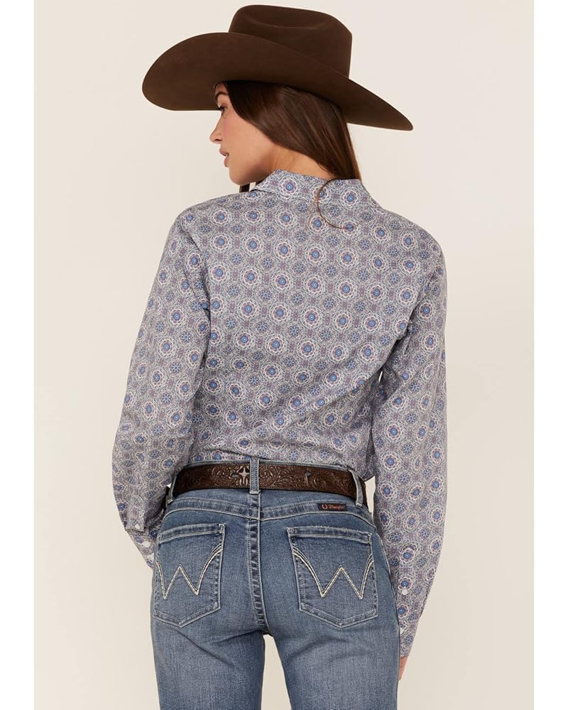Cinch Western Shirt Womens Long Sleeve Button Logo Printed