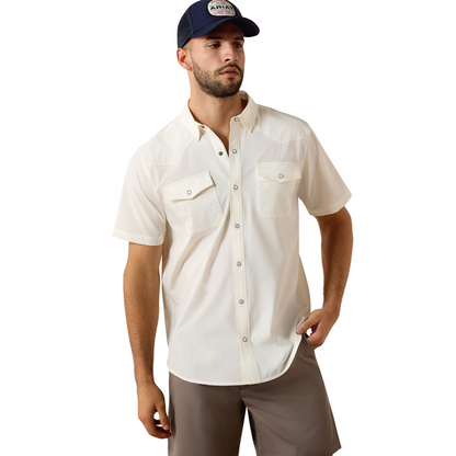 Ariat Men’s  Frontier tough Venttek White Shirt 10077057