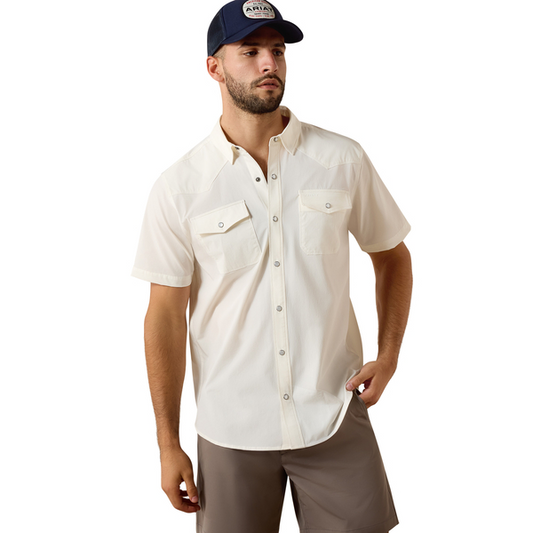 Ariat Men’s  Frontier tough Venttek White Shirt 10077057