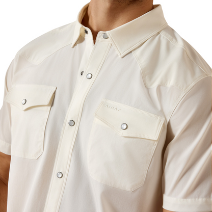 Ariat Men’s  Frontier tough Venttek White Shirt 10077057