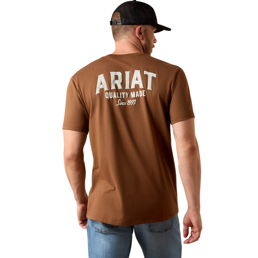 Ariat Men’s Wooden Forty Eight Brown T-Shirt 10073411