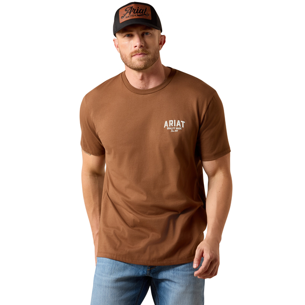 Ariat Men’s Wooden Forty Eight Brown T-Shirt 10073411