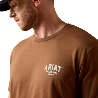 Ariat Men’s Wooden Forty Eight Brown T-Shirt 10073411