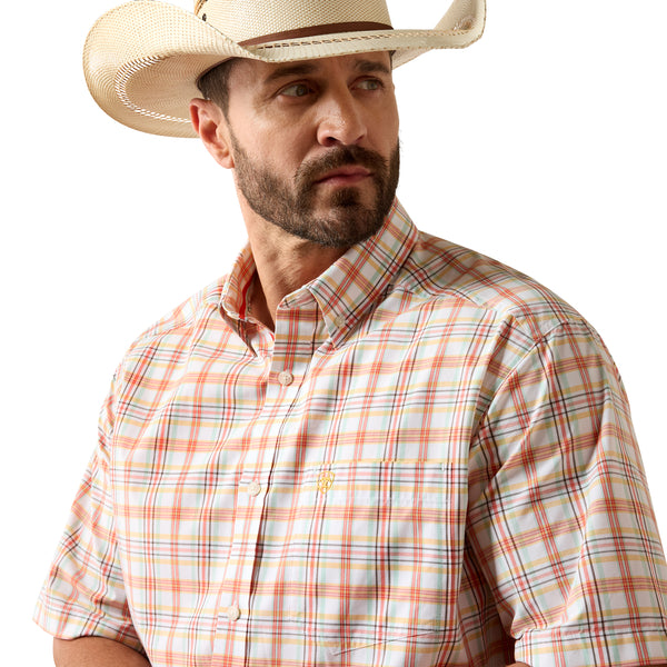 Ariat Men’s Pro Nico Classic White Plaid Shirt 10073562