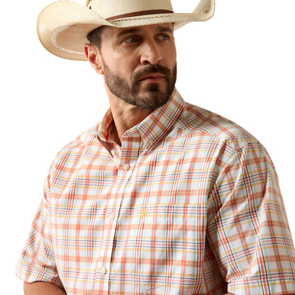 Ariat Men’s Pro Nico Classic White Plaid Shirt 10073562
