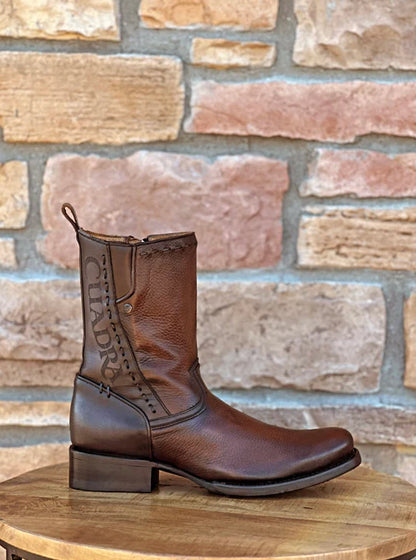 Cuadra Maple Deer Laser & Woven Round Toe Boots