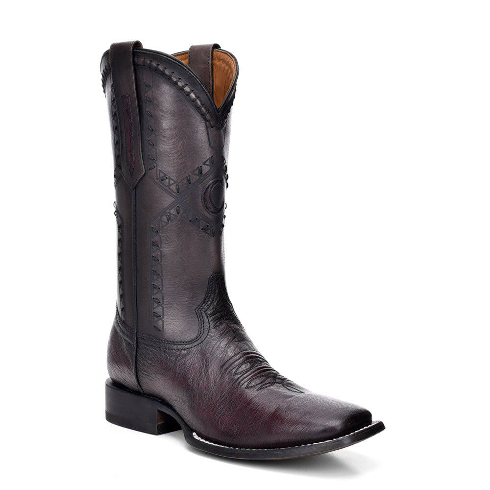 Rodeo Smooth Ostrich Cowboy Cuadra Boots