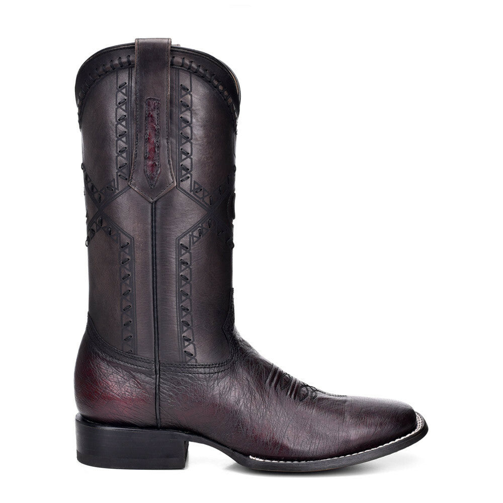 Rodeo Smooth Ostrich Cowboy Cuadra Boots