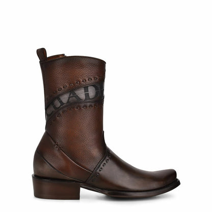 Bovine Leather Urban Stye Boots Inside Zipper Cuadra Boots