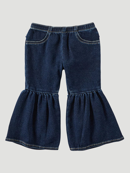 Wrangler little girls Ruffle Leg Flare Jean