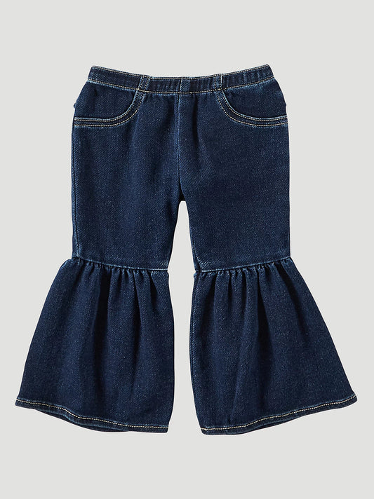 Wrangler little girls Ruffle Leg Flare Jean
