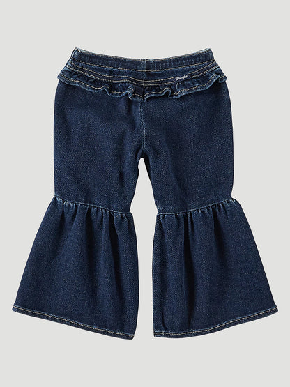 Wrangler little girls Ruffle Leg Flare Jean