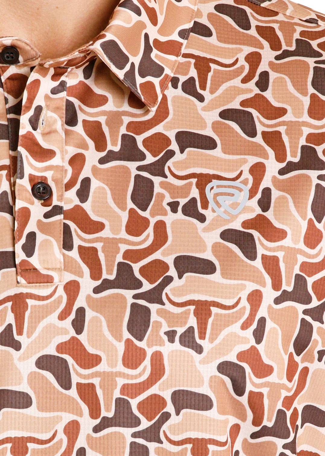Rock&Roll Men’s Camo Printed Mesh Polo BM51T08354