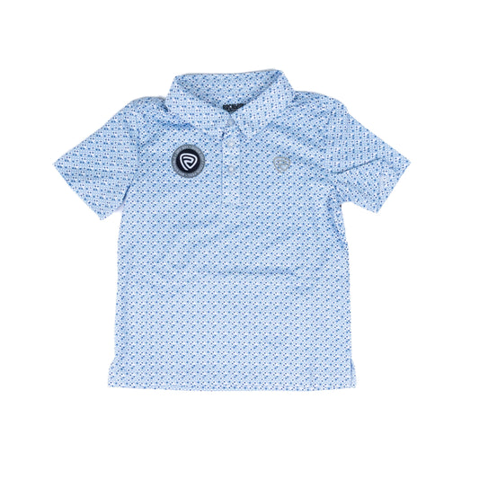 Rock&Roll Denim Youth Geo All Over Printed Polo BLUE  BB51T08333