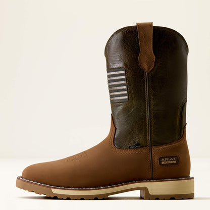 Ariat Men’s Activator Patriot Wide Square Toe Steel Toe Work Boot 10080468