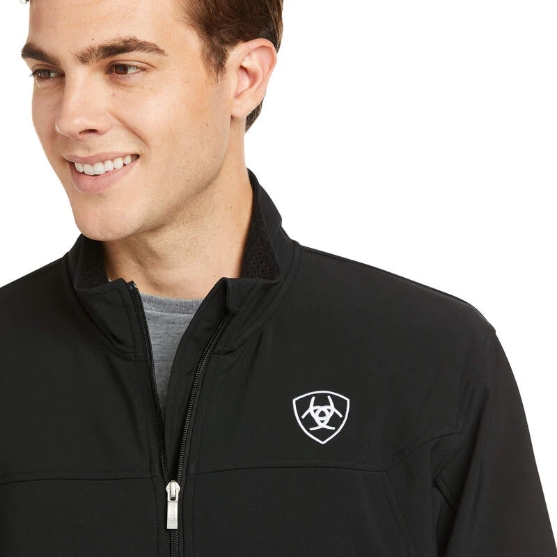 Ariat Mens New Team Black Softshell Jacket
