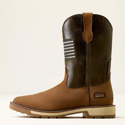 Ariat Men’s Activator Patriot Wide Square Toe Soft Toe Work Boot 10079675