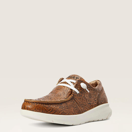 Ariat Women’s Hilo Brown Floral Emboss Shoes 10042508