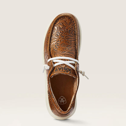 Ariat Women’s Hilo Brown Floral Emboss Shoes 10042508