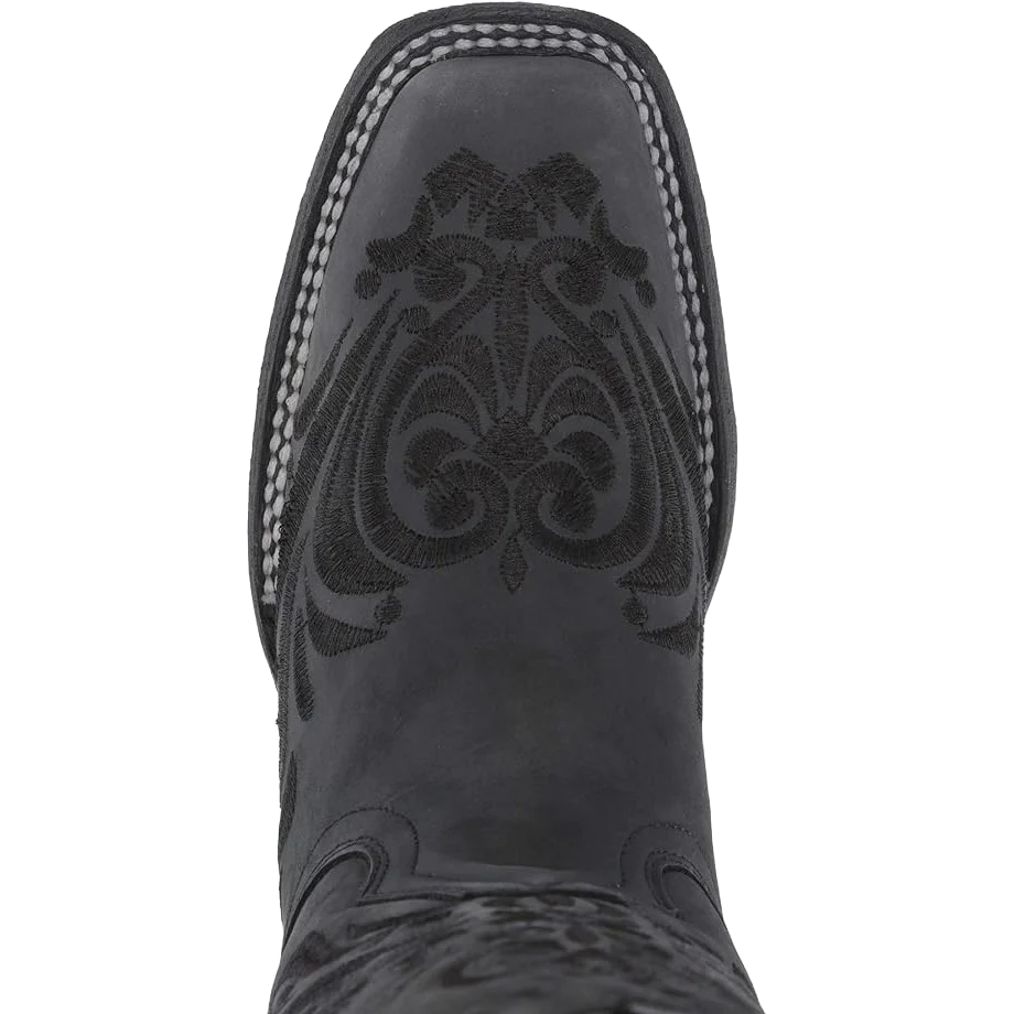 Circle G Women’s Embroidery Black Square Toe Cowboy Boot L5464