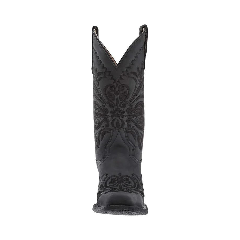 Circle G Women’s Embroidery Black Square Toe Cowboy Boot L5464