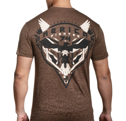 American Fighter Men T-Shirt Brown Black Hereford FM15973
