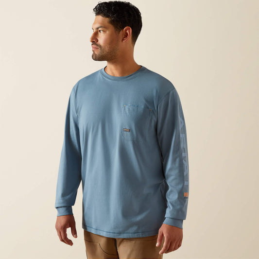 Ariat Men’s Rebar Workman Logo LS T-Shirt