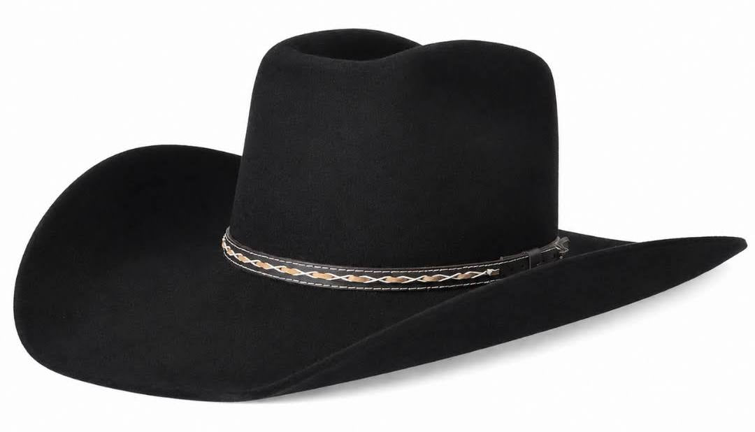 Stetson Stallion Square Cowboy Black Felt Hat SWSQRS-7942