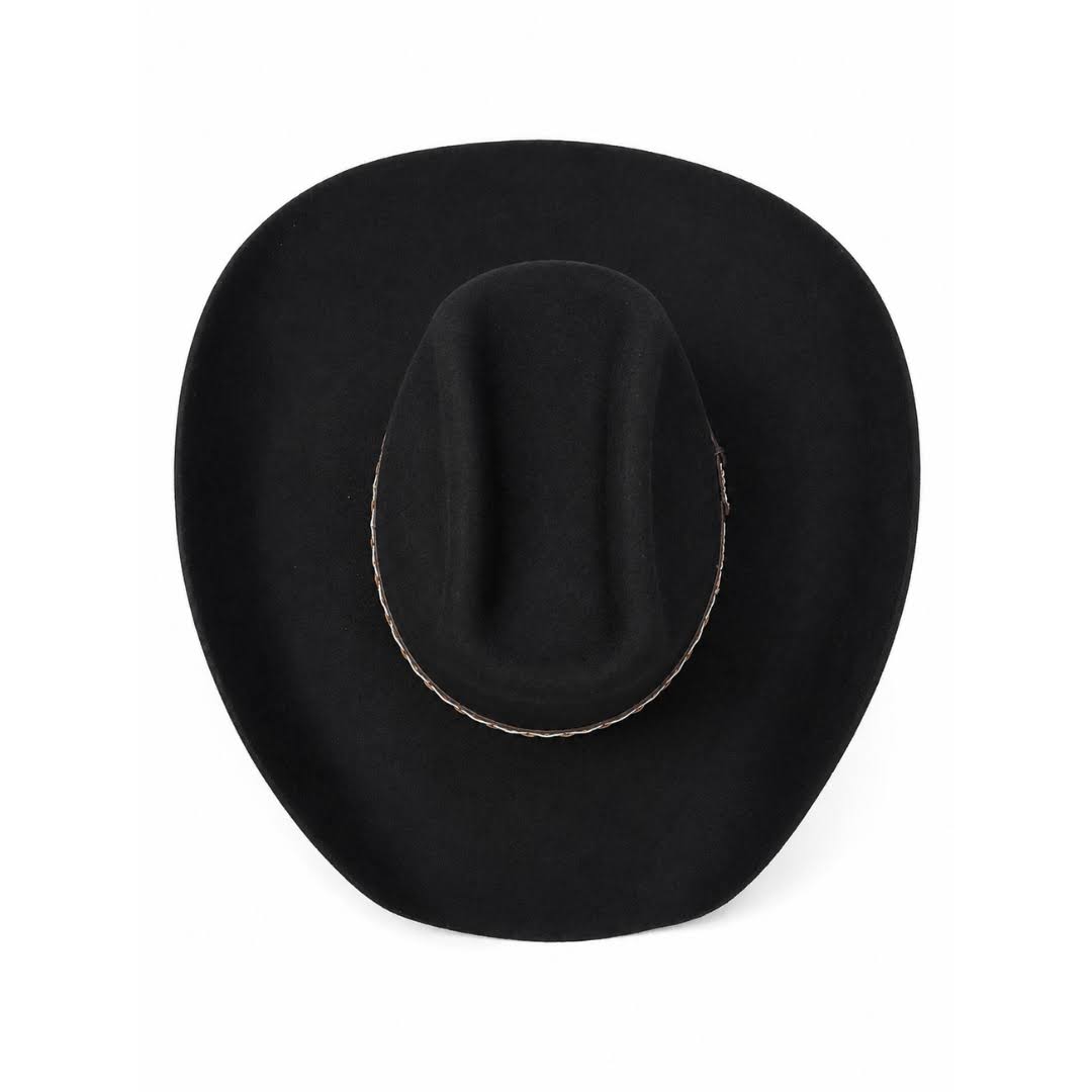 Stetson Stallion Square Cowboy Black Felt Hat SWSQRS-7942