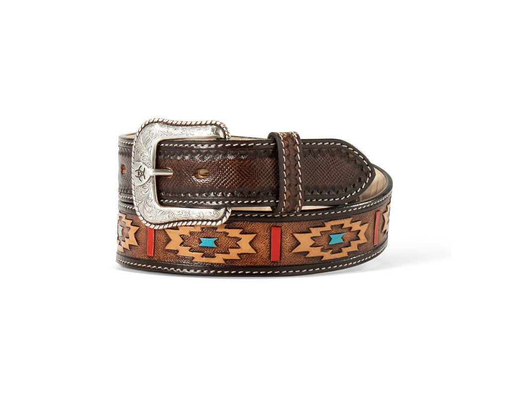 Ariat Western Belt Mens Hand Painted Southwestern  A1042402