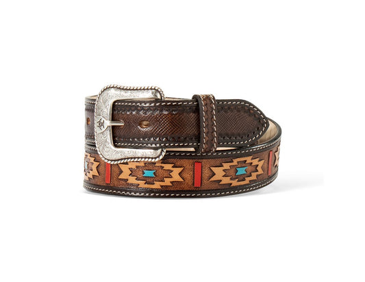 Ariat Western Belt Mens Hand Painted Southwestern  A1042402