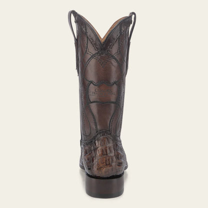 Cuadra Men’s Engraved Brown Caiman Western Boots CU456