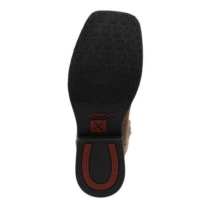 Twisted X Children's Top Hand Chocolate & Dusty Blue Boots YTH0017