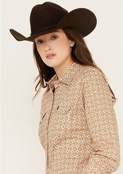 Cinch Ladies Long Sleeve Printed Snap Shirt