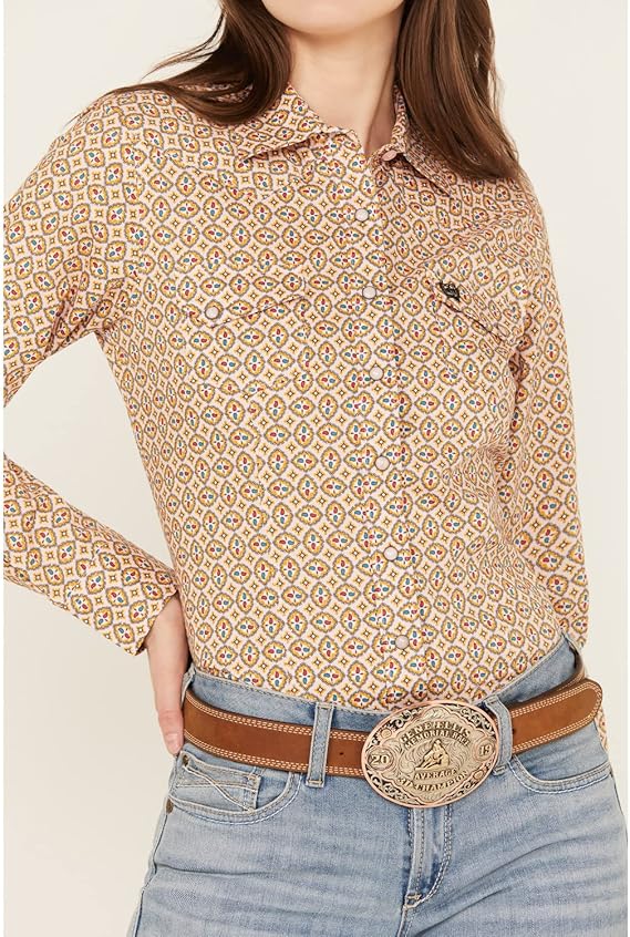 Cinch Ladies Long Sleeve Printed Snap Shirt