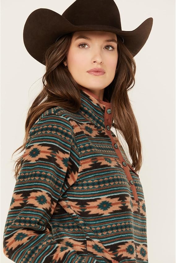 CINCH WOMEN’S SOUTHWEST PRINT POLAR FLEECE PULLOVER